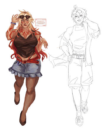fem phaidei | hsr fanwork